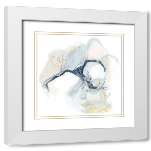 Ciudad II White Modern Wood Framed Art Print with Double Matting by Vess, June Erica
