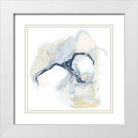 Ciudad II White Modern Wood Framed Art Print with Double Matting by Vess, June Erica