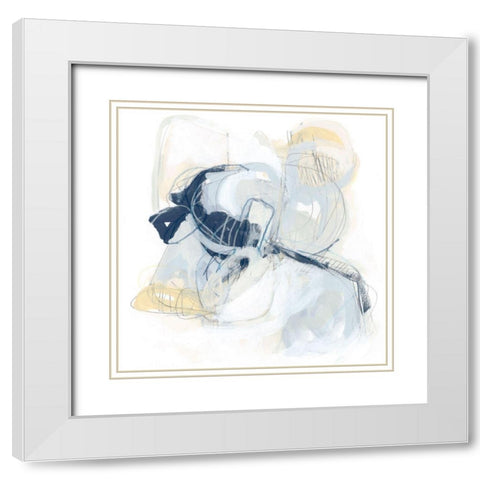 Ciudad III White Modern Wood Framed Art Print with Double Matting by Vess, June Erica