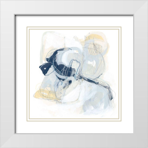 Ciudad III White Modern Wood Framed Art Print with Double Matting by Vess, June Erica