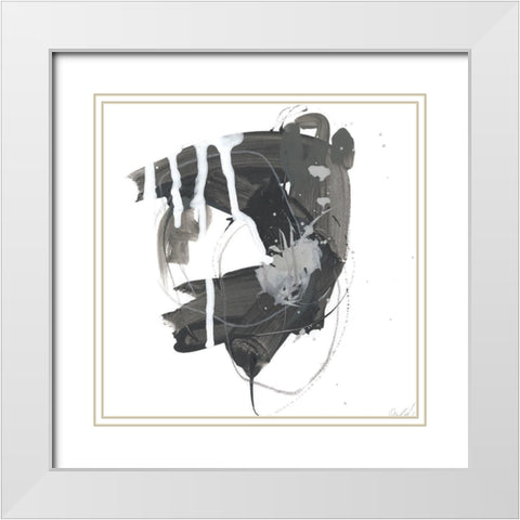 Gray Scale II White Modern Wood Framed Art Print with Double Matting by Vess, June Erica