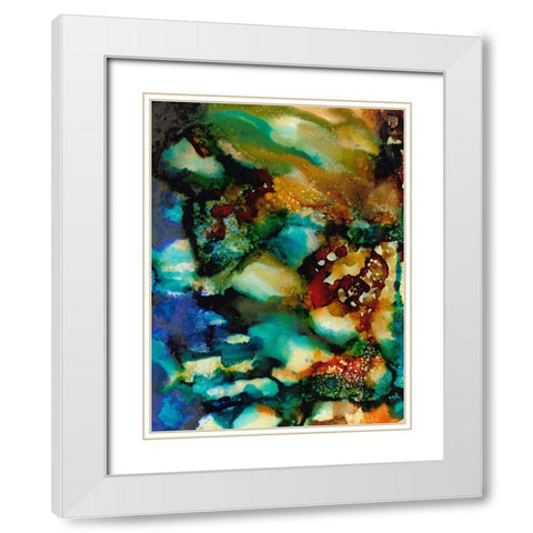 Chromatic Haze II White Modern Wood Framed Art Print with Double Matting by Moore, Regina