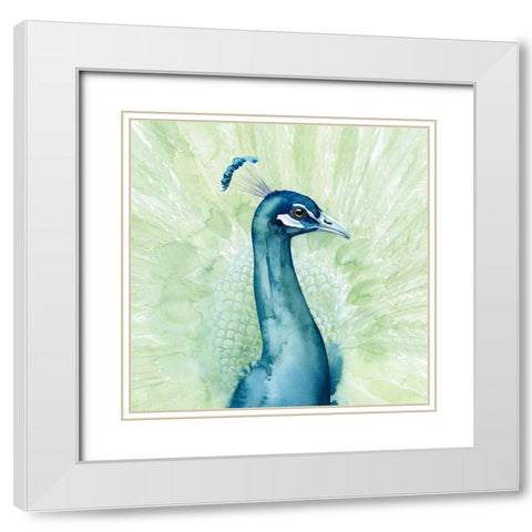 Lucent Plume I White Modern Wood Framed Art Print with Double Matting by Popp, Grace