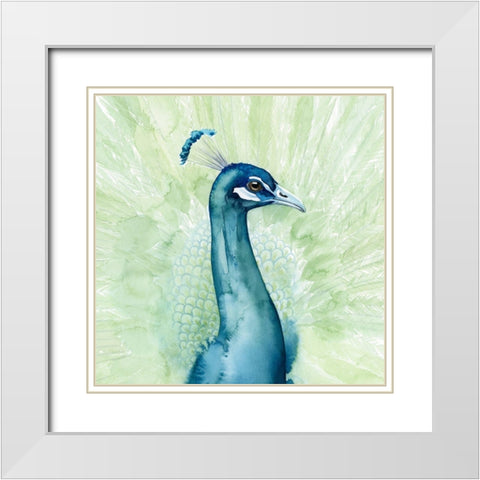 Lucent Plume I White Modern Wood Framed Art Print with Double Matting by Popp, Grace