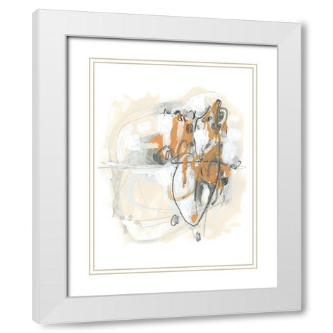 Spur II White Modern Wood Framed Art Print with Double Matting by Vess, June Erica
