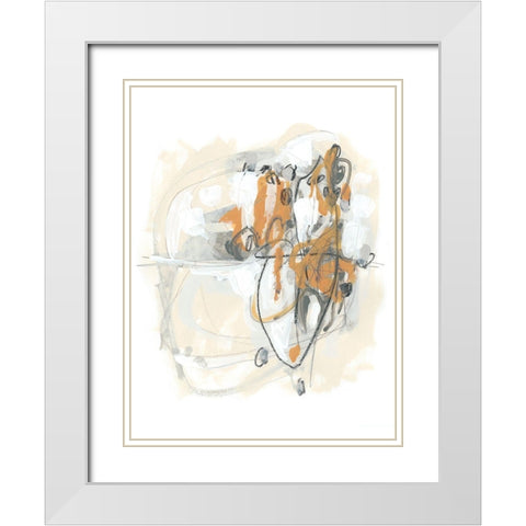 Spur II White Modern Wood Framed Art Print with Double Matting by Vess, June Erica