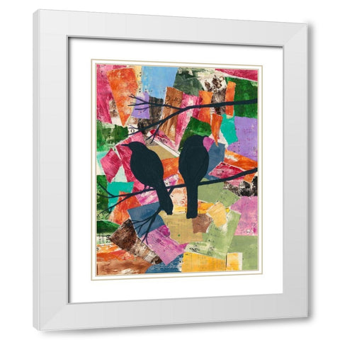 Shadow of Light I White Modern Wood Framed Art Print with Double Matting by Moore, Regina