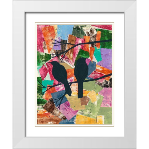 Shadow of Light I White Modern Wood Framed Art Print with Double Matting by Moore, Regina