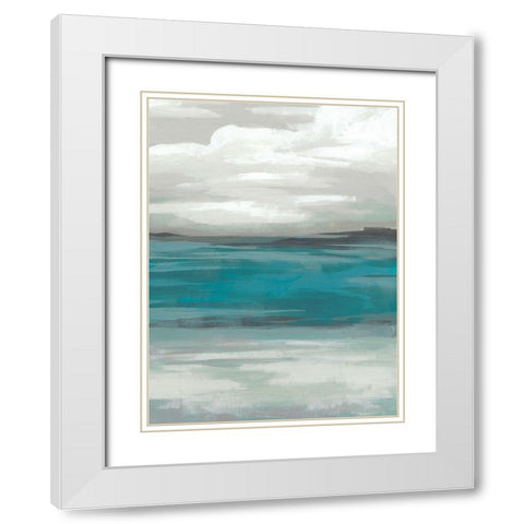 Storm Front I White Modern Wood Framed Art Print with Double Matting by Vess, June Erica