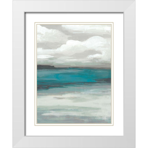 Storm Front II White Modern Wood Framed Art Print with Double Matting by Vess, June Erica