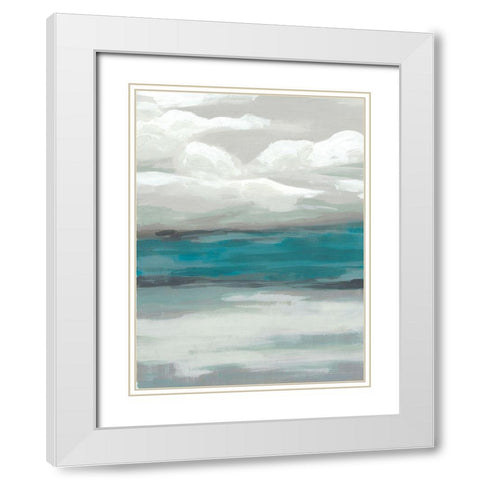 Storm Front III White Modern Wood Framed Art Print with Double Matting by Vess, June Erica