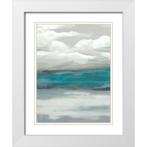 Storm Front III White Modern Wood Framed Art Print with Double Matting by Vess, June Erica