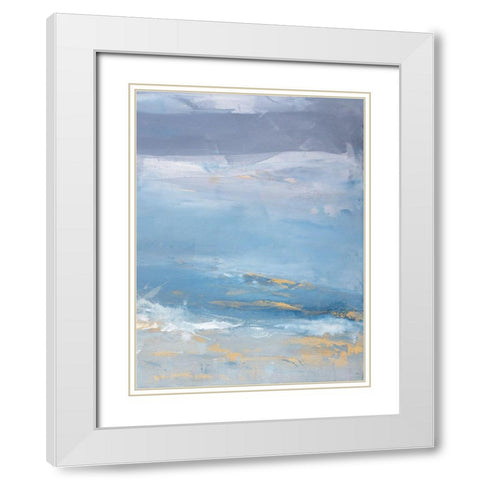 Just Before Dusk II White Modern Wood Framed Art Print with Double Matting by Contacessi, Julia