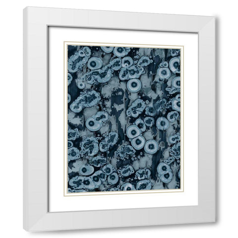 Affix I White Modern Wood Framed Art Print with Double Matting by Guthrie, Jenna