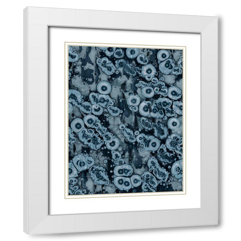 Affix III White Modern Wood Framed Art Print with Double Matting by Guthrie, Jenna