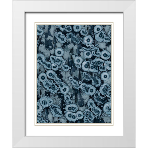 Affix III White Modern Wood Framed Art Print with Double Matting by Guthrie, Jenna