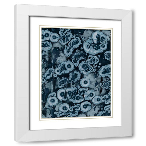 Affix IV White Modern Wood Framed Art Print with Double Matting by Guthrie, Jenna