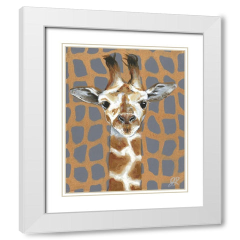 Animal Patterns I White Modern Wood Framed Art Print with Double Matting by Rutledge, Jennifer
