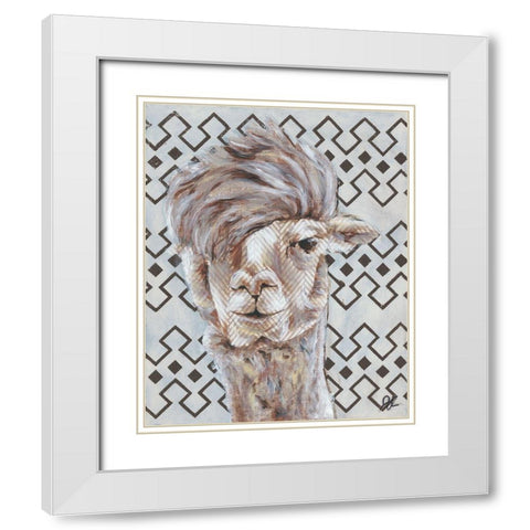 Animal Patterns II White Modern Wood Framed Art Print with Double Matting by Rutledge, Jennifer