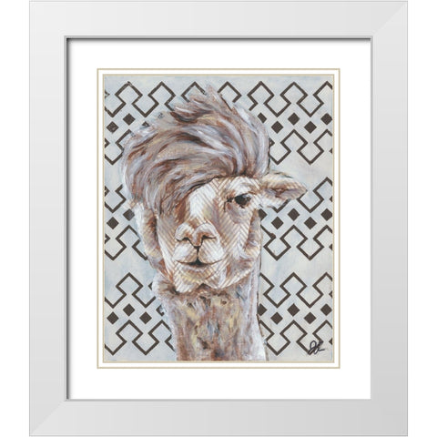 Animal Patterns II White Modern Wood Framed Art Print with Double Matting by Rutledge, Jennifer