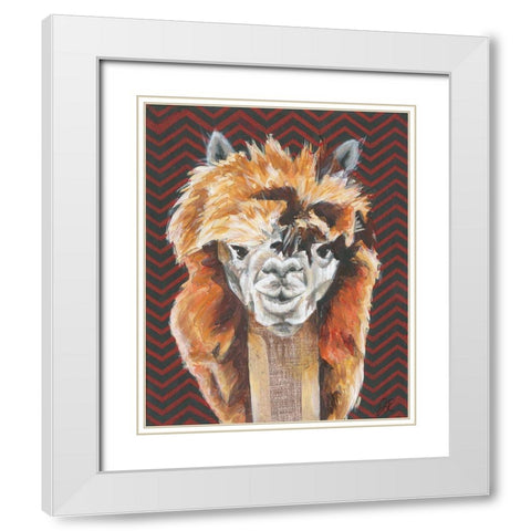 Animal Patterns III White Modern Wood Framed Art Print with Double Matting by Rutledge, Jennifer