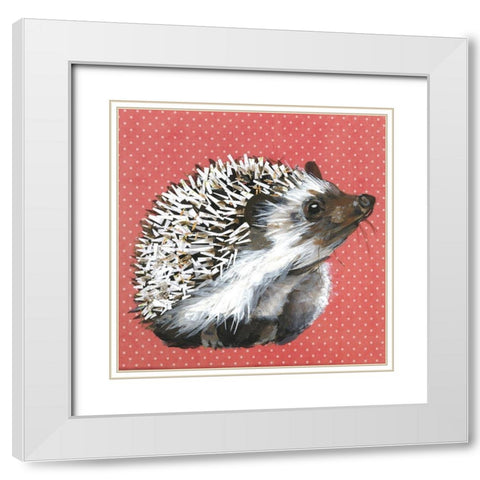 Animal Baby I White Modern Wood Framed Art Print with Double Matting by Rutledge, Jennifer
