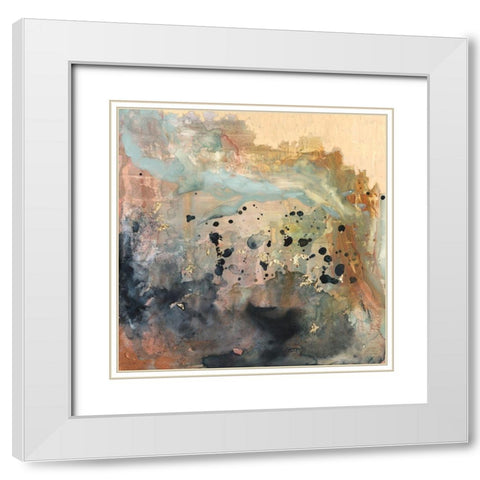 Coulee II White Modern Wood Framed Art Print with Double Matting by Borges, Victoria