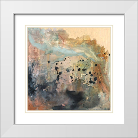 Coulee II White Modern Wood Framed Art Print with Double Matting by Borges, Victoria