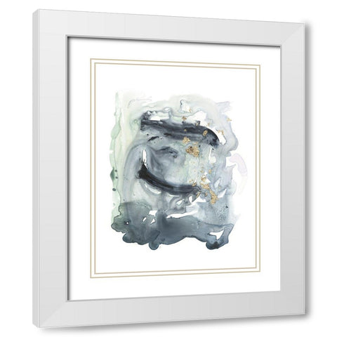 Archipelago II White Modern Wood Framed Art Print with Double Matting by Borges, Victoria