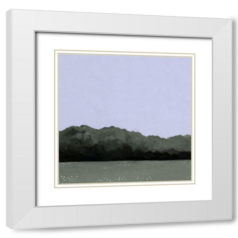 Pastel Evening I White Modern Wood Framed Art Print with Double Matting by Scarvey, Emma
