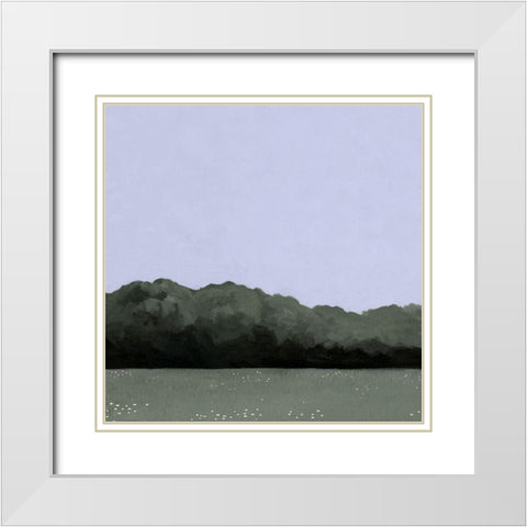 Pastel Evening I White Modern Wood Framed Art Print with Double Matting by Scarvey, Emma