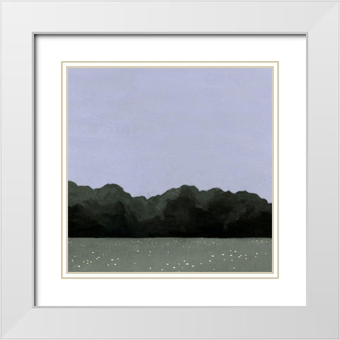 Pastel Evening II White Modern Wood Framed Art Print with Double Matting by Scarvey, Emma