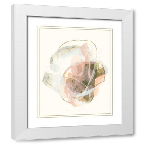 Hyacinth Gesture I White Modern Wood Framed Art Print with Double Matting by Vess, June Erica