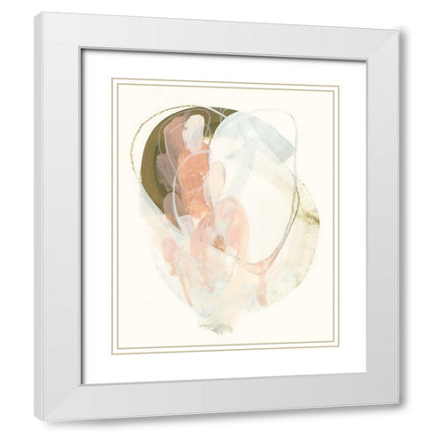Hyacinth Gesture II White Modern Wood Framed Art Print with Double Matting by Vess, June Erica