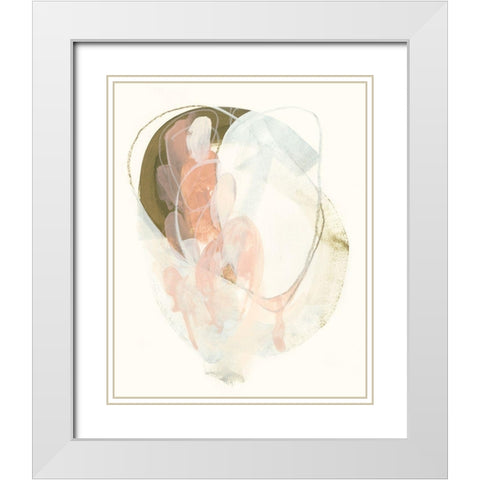 Hyacinth Gesture II White Modern Wood Framed Art Print with Double Matting by Vess, June Erica