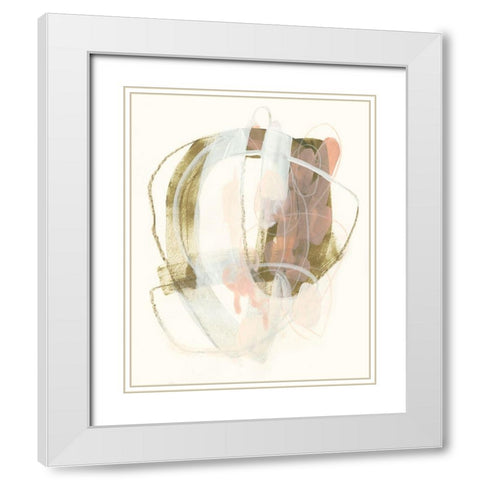 Hyacinth Gesture III White Modern Wood Framed Art Print with Double Matting by Vess, June Erica