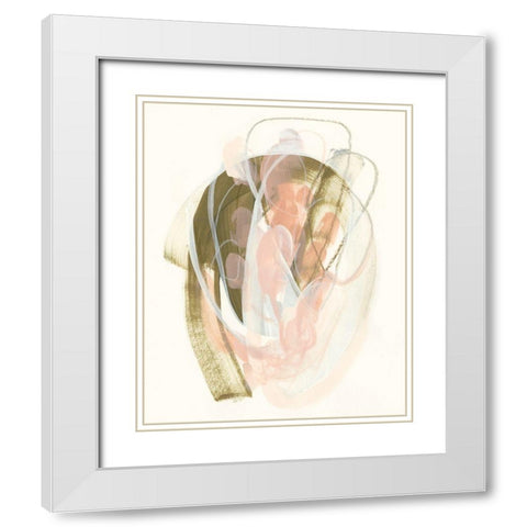 Hyacinth Gesture IV White Modern Wood Framed Art Print with Double Matting by Vess, June Erica