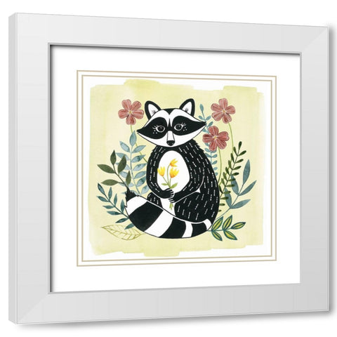 Floral Forester I White Modern Wood Framed Art Print with Double Matting by Popp, Grace