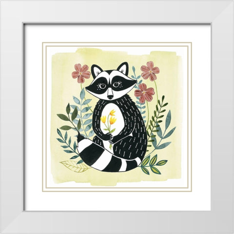 Floral Forester I White Modern Wood Framed Art Print with Double Matting by Popp, Grace