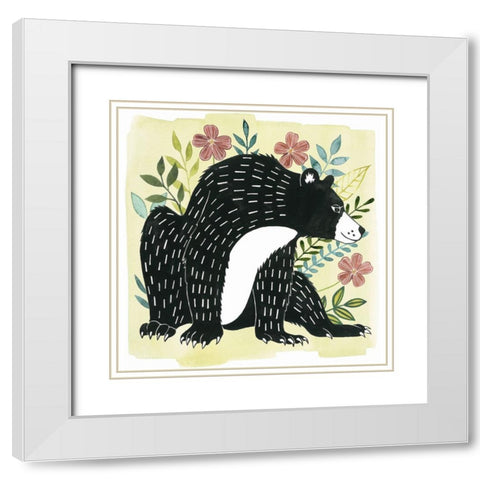 Floral Forester III White Modern Wood Framed Art Print with Double Matting by Popp, Grace