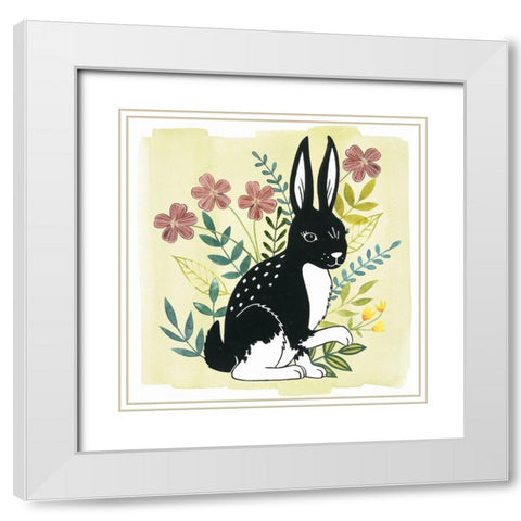Floral Forester IV White Modern Wood Framed Art Print with Double Matting by Popp, Grace