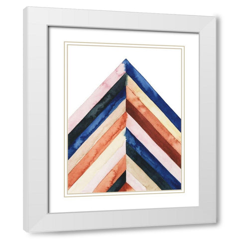Desert Layers II White Modern Wood Framed Art Print with Double Matting by Popp, Grace