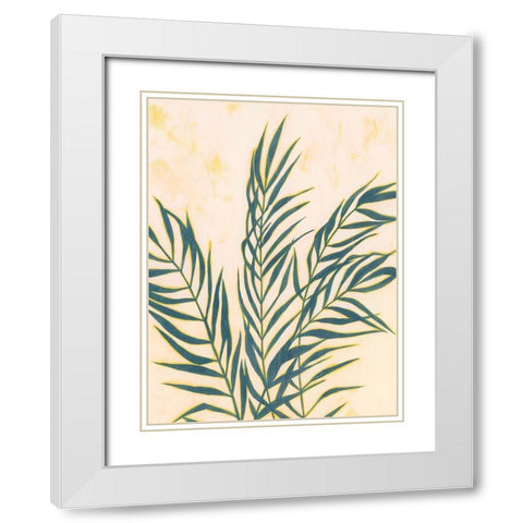 Sunset Fronds I White Modern Wood Framed Art Print with Double Matting by Popp, Grace