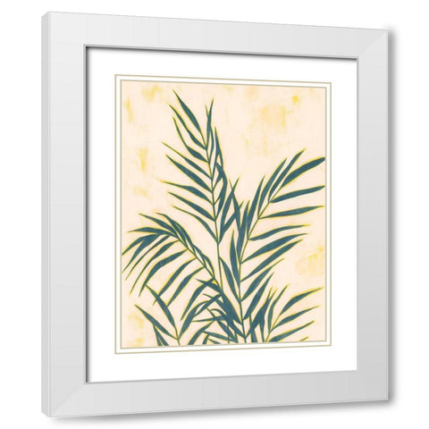 Sunset Fronds II White Modern Wood Framed Art Print with Double Matting by Popp, Grace