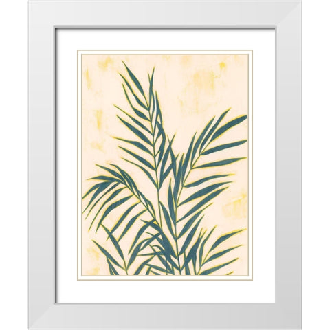 Sunset Fronds II White Modern Wood Framed Art Print with Double Matting by Popp, Grace