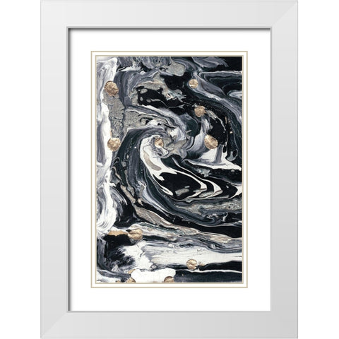 Ebony and Ivory I White Modern Wood Framed Art Print with Double Matting by Ludwig, Alicia