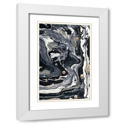 Ebony and Ivory II White Modern Wood Framed Art Print with Double Matting by Ludwig, Alicia