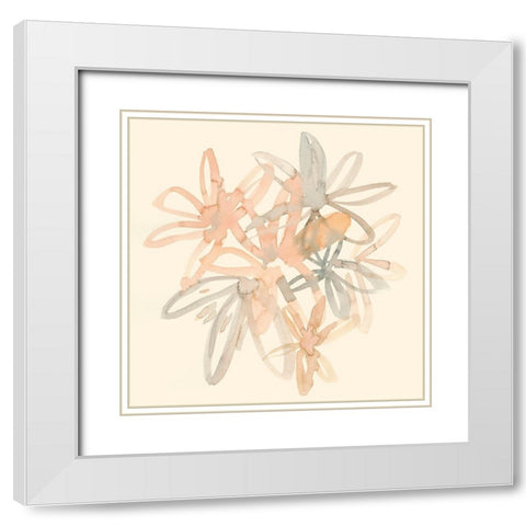 Portia I White Modern Wood Framed Art Print with Double Matting by Zarris, Chariklia