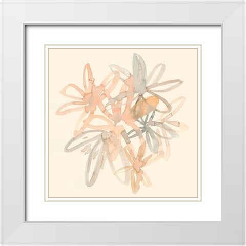 Portia I White Modern Wood Framed Art Print with Double Matting by Zarris, Chariklia