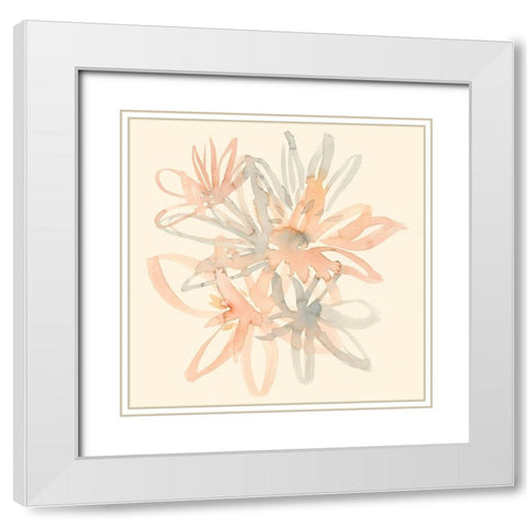 Portia II White Modern Wood Framed Art Print with Double Matting by Zarris, Chariklia